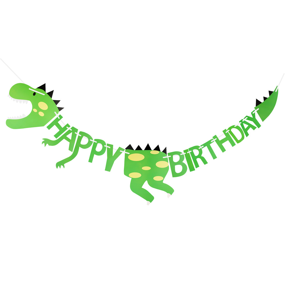Dinosaur Happy Birthday Banner
